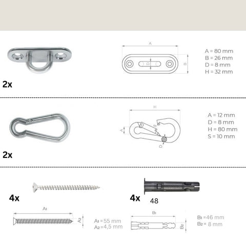 MAMOI® Altalena neonato per bambini, Altalene di legno da interno, Dondolo a porta da casa, Altalena design scandinavo a partire da 1 anno 2/3 anni, Baby swing-4