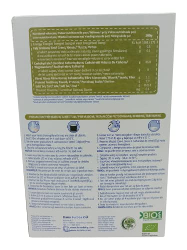 Danalac Organic Baby Cereal (Five Cereals) 200 Gram Porridge Sugar Free 6 Months Plus | Wheat, Corn, Rice, Rye, Barley (Pack of 3)-3