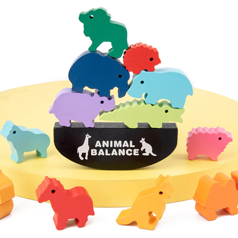 Animal Balance-Tierisches Bausteinspiel