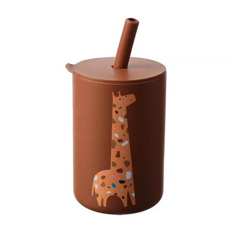 Baby-Fütterungsbecher mit Strohhalm