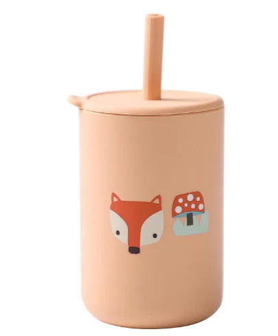 Baby-Fütterungsbecher mit Strohhalm