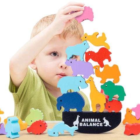 Animal Balance-Tierisches Bausteinspiel