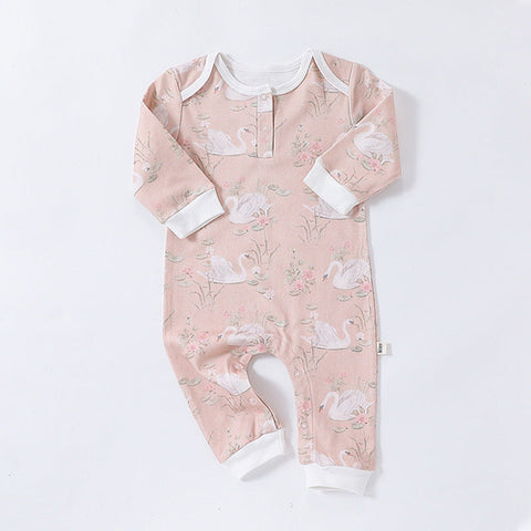 Baby Schlafanzug Unisex mit Tiere Muster - Langen Ärmeln