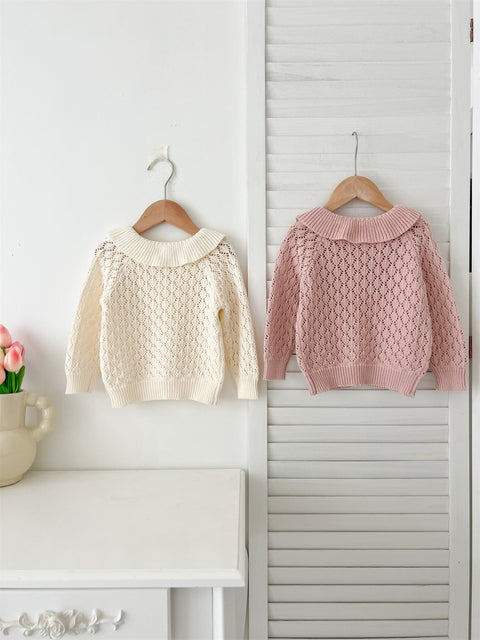Neue Herbst Sweater für Baby Kinder mit Knöpfchen