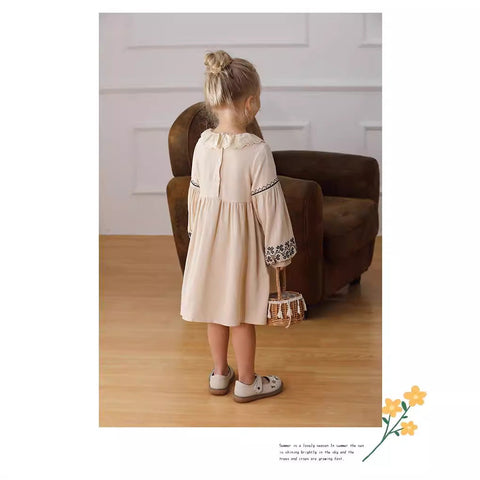 Lange Designer Kinder Kleid für Mädchens