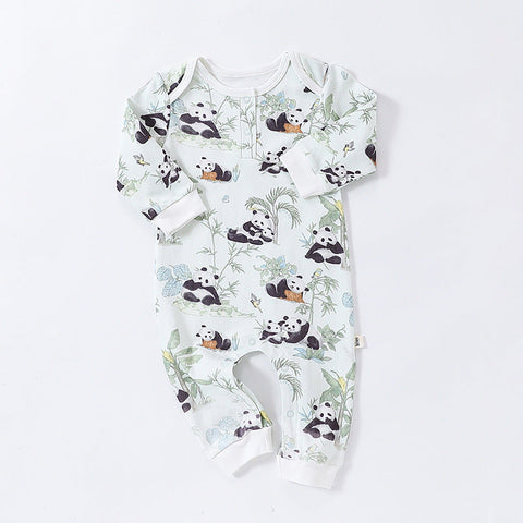 Baby Schlafanzug Unisex mit Tiere Muster - Langen Ärmeln