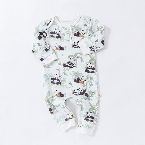 Baby Schlafanzug Unisex mit Tiere Muster - Langen Ärmeln
