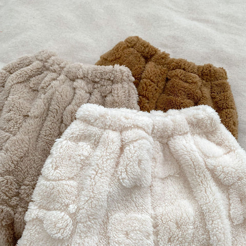 Baby Little Bear Plüsch Strickjacke Combo mit lange Hosen Winter