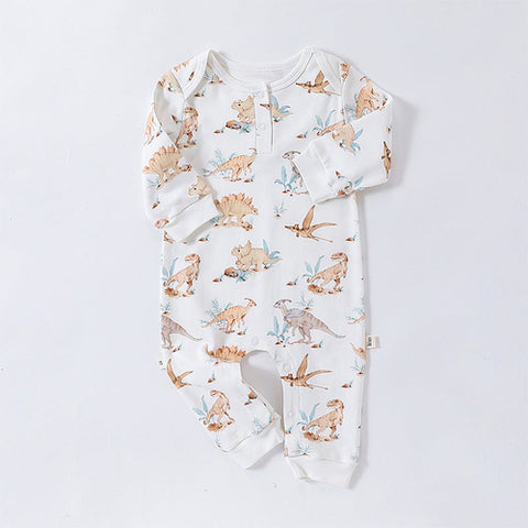 Baby Schlafanzug Unisex mit Tiere Muster - Langen Ärmeln
