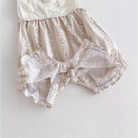 Neues Design Baby Mädchen Sommerkleid Blumenmuster
