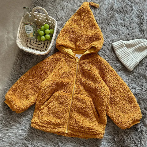 Warmer Polarfleece-Zipfelmütze-Plüschmantel