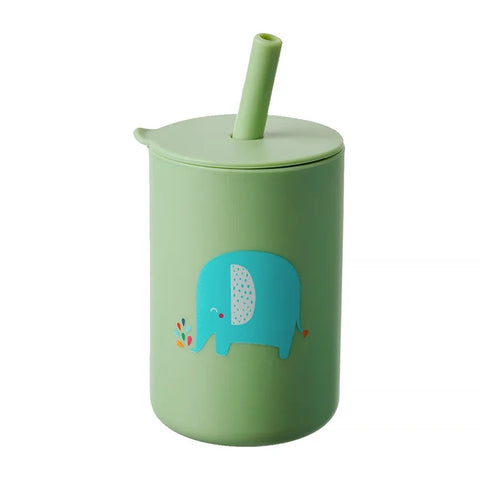 Baby-Fütterungsbecher mit Strohhalm
