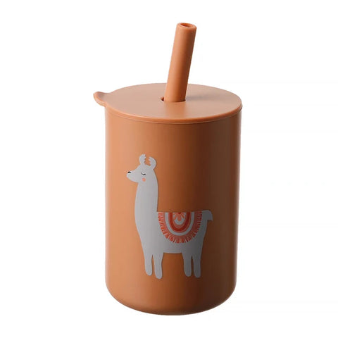 Baby-Fütterungsbecher mit Strohhalm