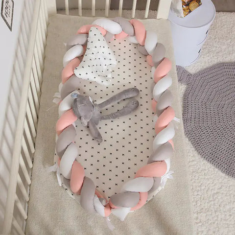 Designer tragbarer Babynest - Babybett aus hochwertigen Stoff