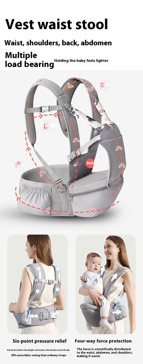 Babytrage mit Fronthalterung