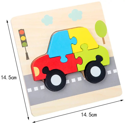 Holzpuzzle Baby Cartoon Tier