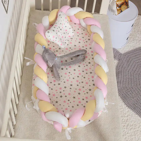 Designer tragbarer Babynest - Babybett aus hochwertigen Stoff