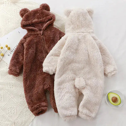 Baby Bären-Strampler-Warm und Kuschelig