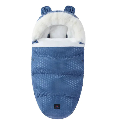 Babyschlafsack mit Fellkragen