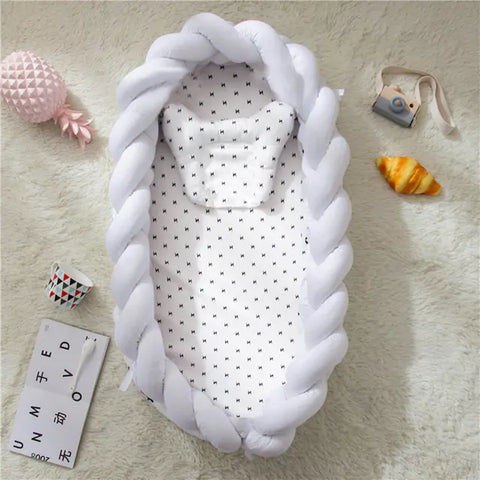 Designer tragbarer Babynest - Babybett aus hochwertigen Stoff