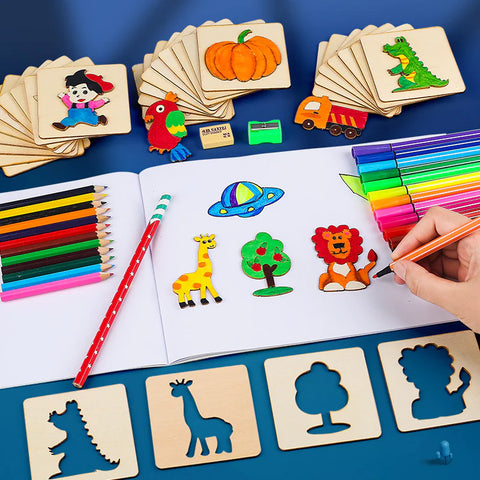 Malvorlagen- und Zeichenwerkzeug-Set für Kinder