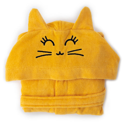 Milk&Moo Tombish Cat Kinder Samt Bademantel mit Kapuze