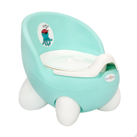 Milk&amp;Moo Children's Potty, First Children's Toilet with Backrest, Blue