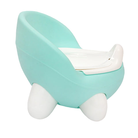 Milk&amp;Moo Children's Potty, First Children's Toilet with Backrest, Blue