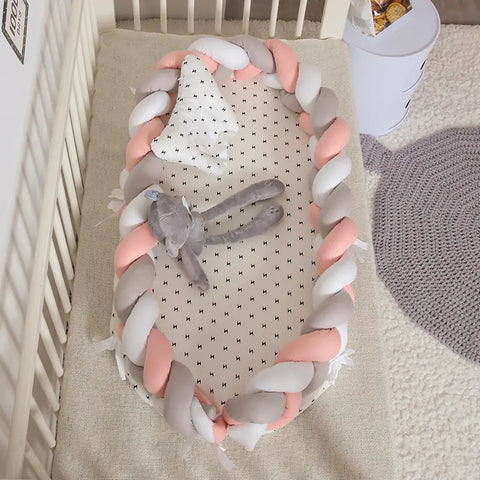 Designer tragbarer Babynest - Babybett aus hochwertigen Stoff