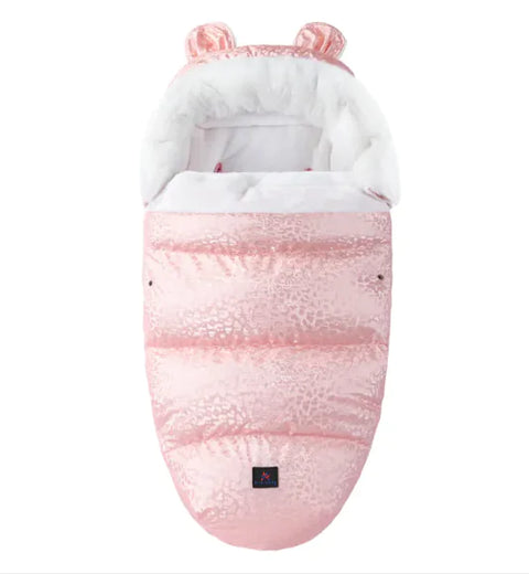 Babyschlafsack mit Fellkragen