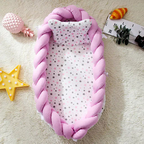 Designer tragbarer Babynest - Babybett aus hochwertigen Stoff