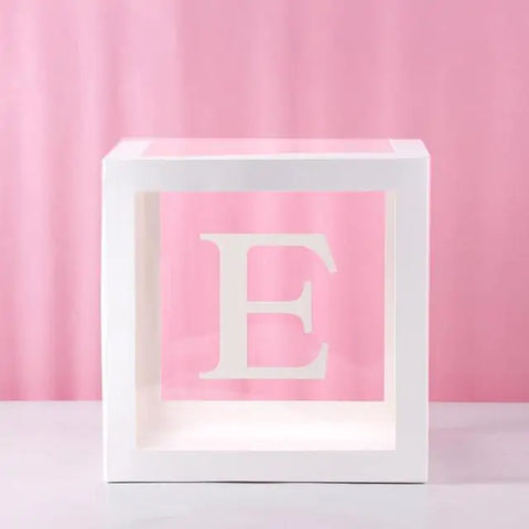 Reveal Ballonbox mit Buchstaben - Kinderparty