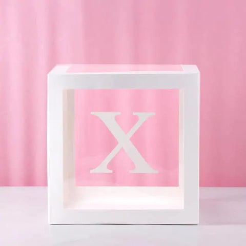 Reveal Ballonbox mit Buchstaben - Kinderparty