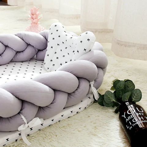 Designer tragbarer Babynest - Babybett aus hochwertigen Stoff