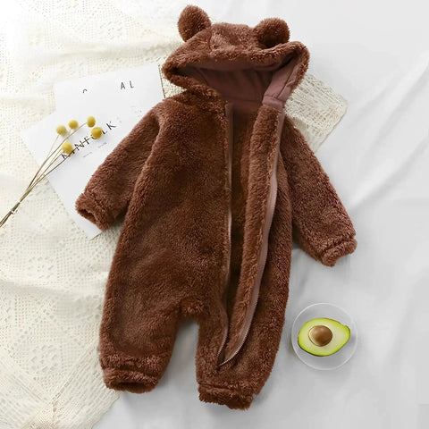 Baby Bären-Strampler-Warm und Kuschelig