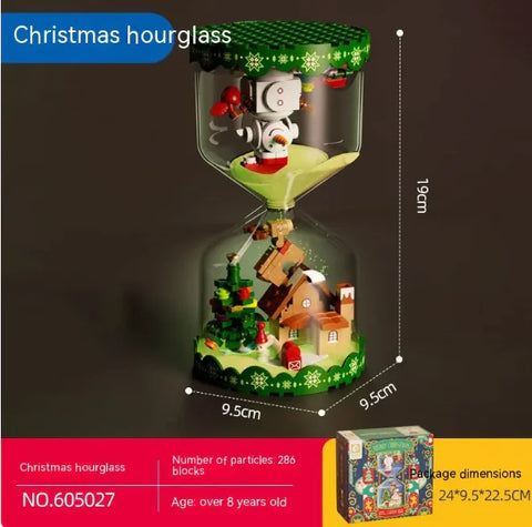 Weihnachtssanduhr für Kinder, pädagogisches Montagespielzeug