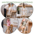 Holz Lernleiter Montessori: Hocker für Kinder - Beige-2