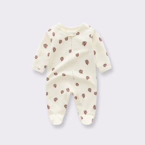 Gestrickter Jumpsuit mit Füßen für Neugeborene