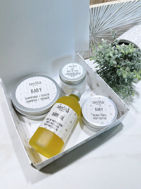 SenSha Coffret Baby Pflege Geschenkbox von Schweiz