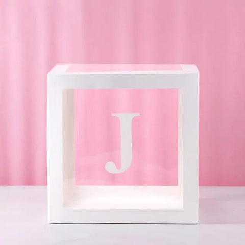 Reveal Ballonbox mit Buchstaben - Kinderparty