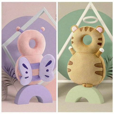 Sicherheits-Kopfschutzkissen für Kleinkinder (1–3 Jahre): Einhorn- und Bienen-Cartoon-Design