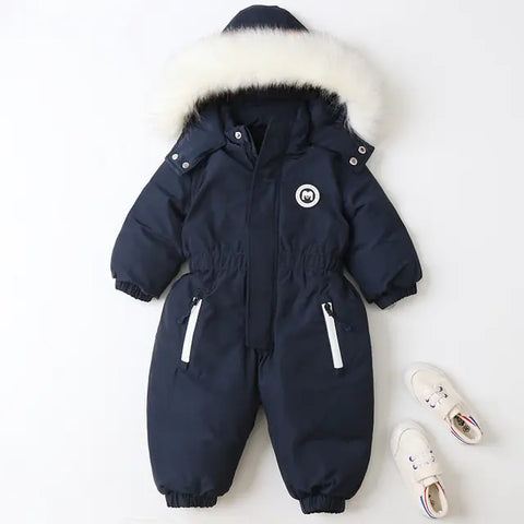 Dicker, warmer Winteroverall für Kleinkinder