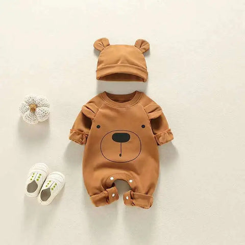 Neuer gestrickter Baby-Einteiler Set für Frühling und Herbst