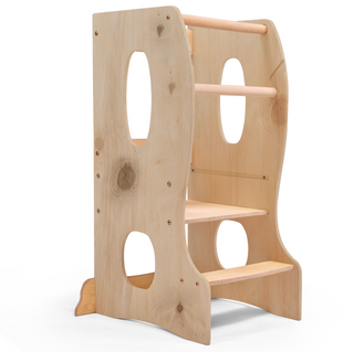 Stable Montessori learning tower: Growing wooden children's chair – Bild 8