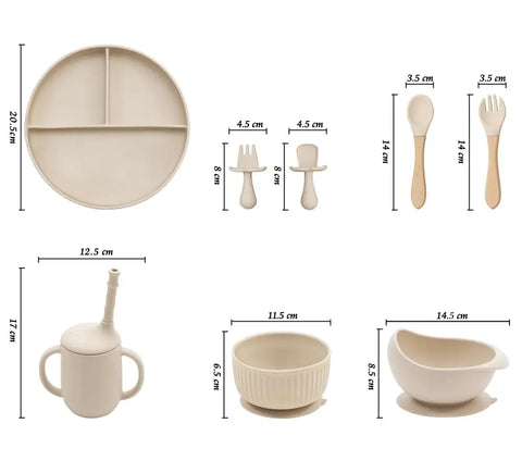 Baby Silikon Teller Set