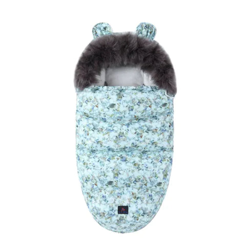 Babyschlafsack mit Fellkragen
