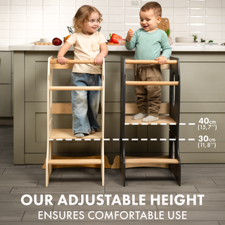 Stable Montessori learning tower: Growing wooden children's chair – Bild 1