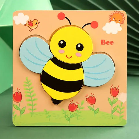 Holzpuzzle Baby Cartoon Tier