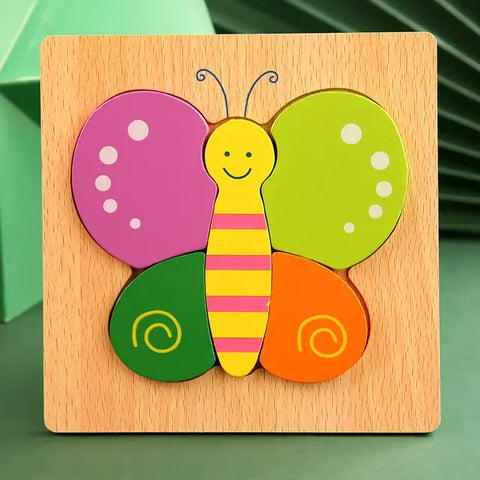 Holzpuzzle Baby Cartoon Tier