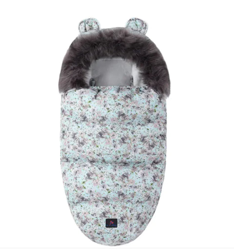 Babyschlafsack mit Fellkragen